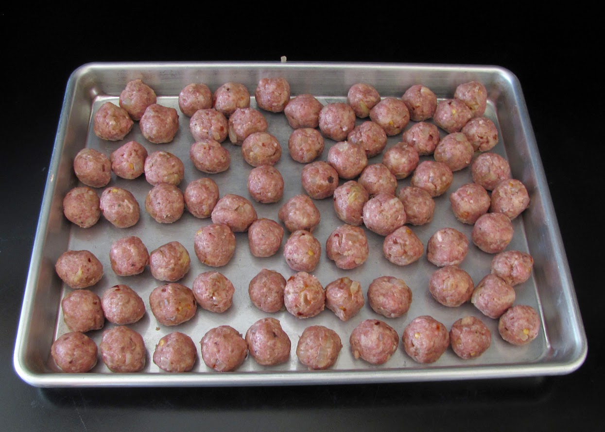 Smells Like Food in Here Beef Meatballs with Orecchiette, Kale and