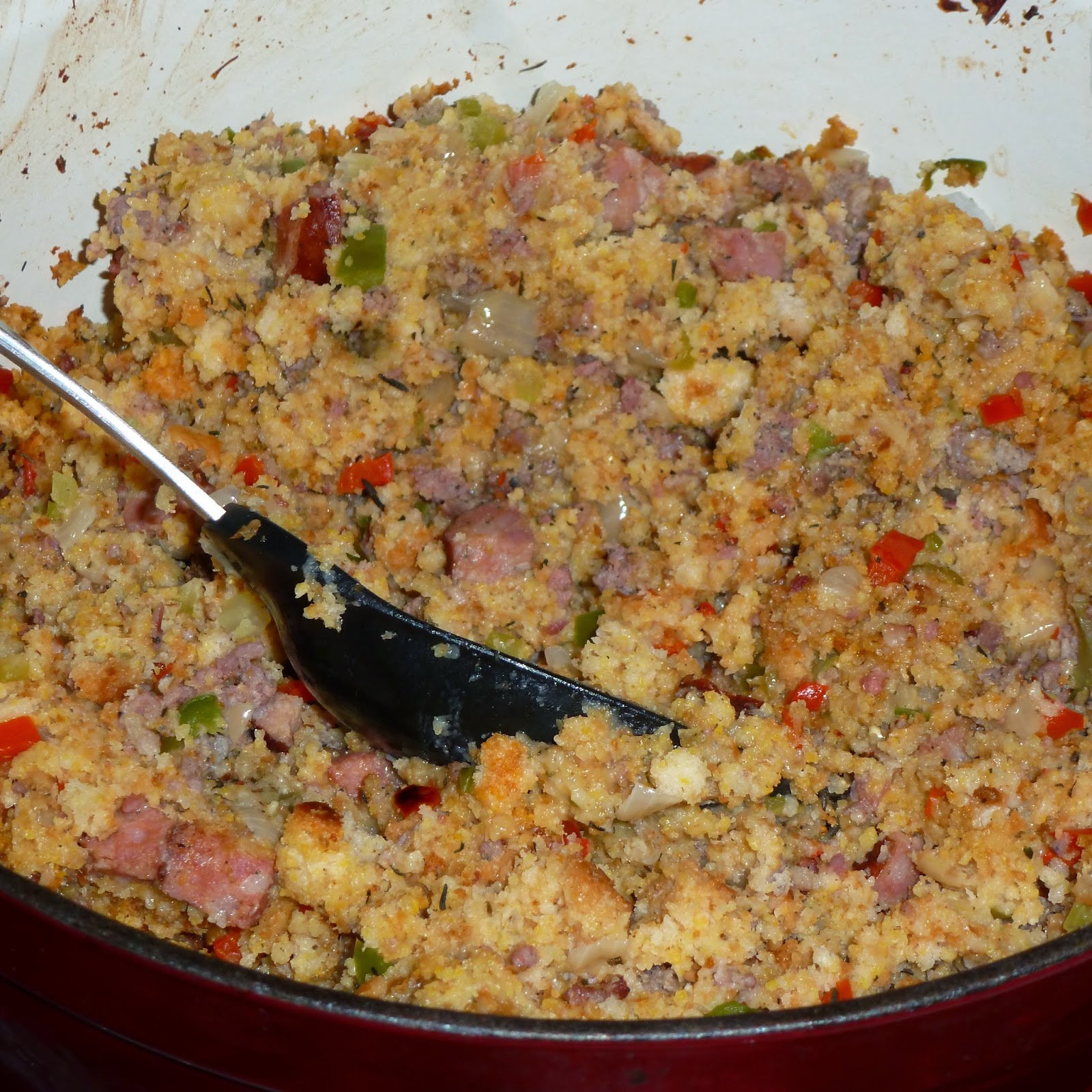 Al's Recipe Reviews Sausage and Cornbread Stuffing