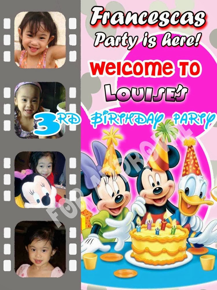 Tarpaulin Banner Samples Mickey And Minnie Haileigh S Souvenir Haven