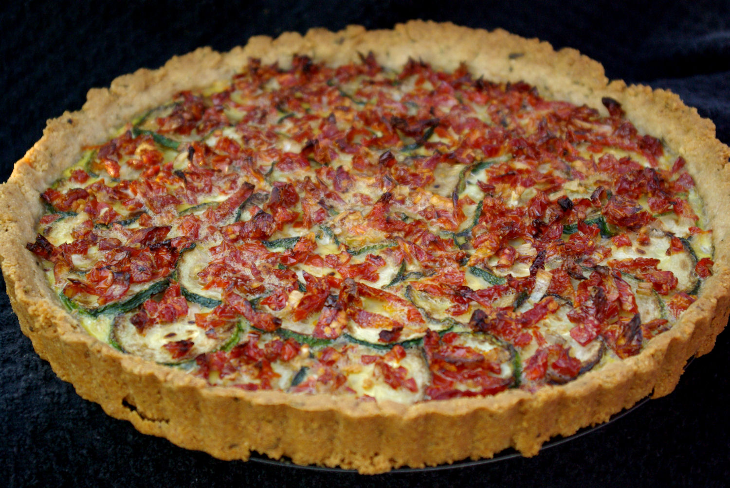 The Mango Duck Zucchini and Sundried Tomato Tart