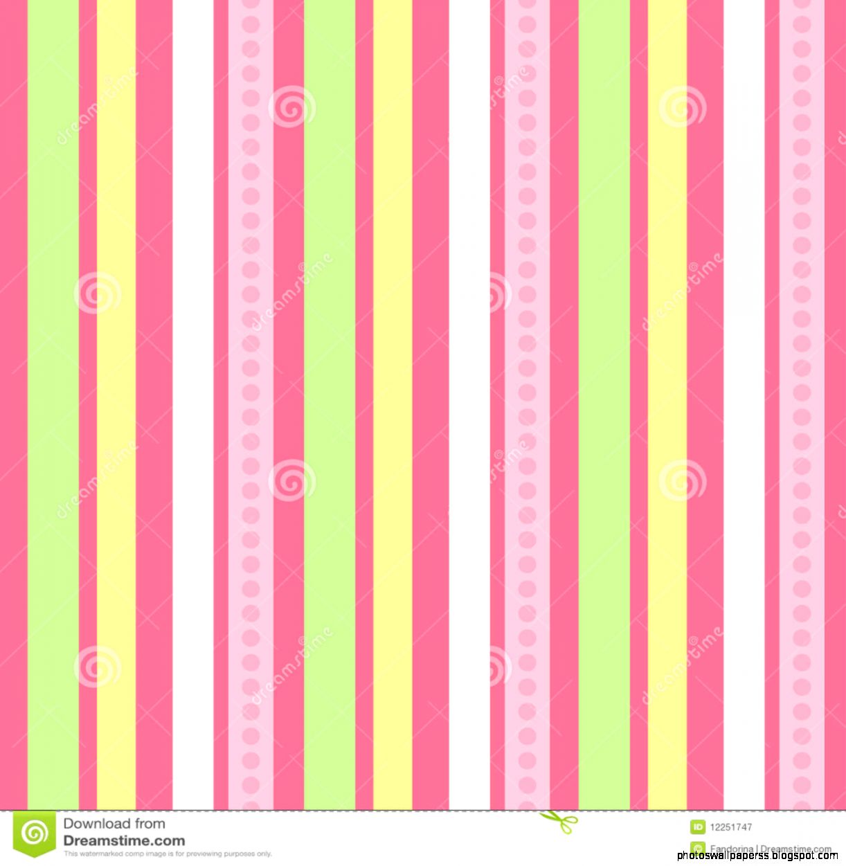 Pink And Green Striped Wallpaper