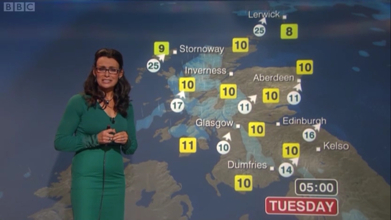 UK Regional News Caps Judith Ralston Reporting Scotland Weather