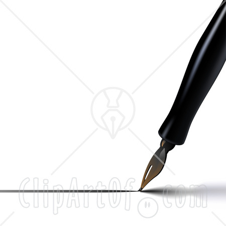a pen writing