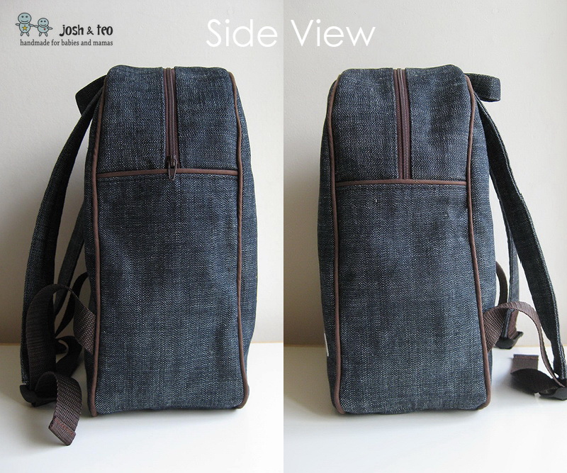 My Handmade Home Yellow Train Toddler Backpack