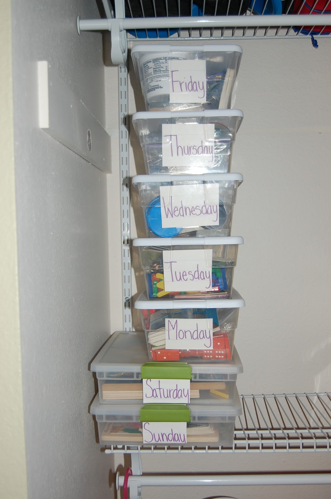 Preserving Life's Moments Quiet Time Bins