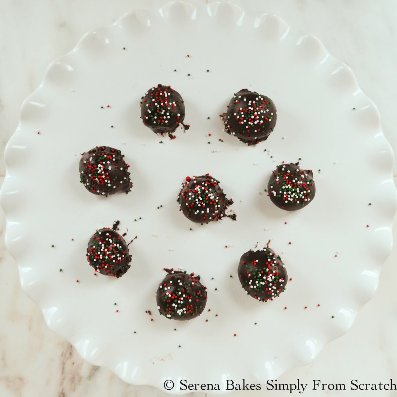 Mint Oreo Cookie Balls Serena Bakes Simply From Scratch