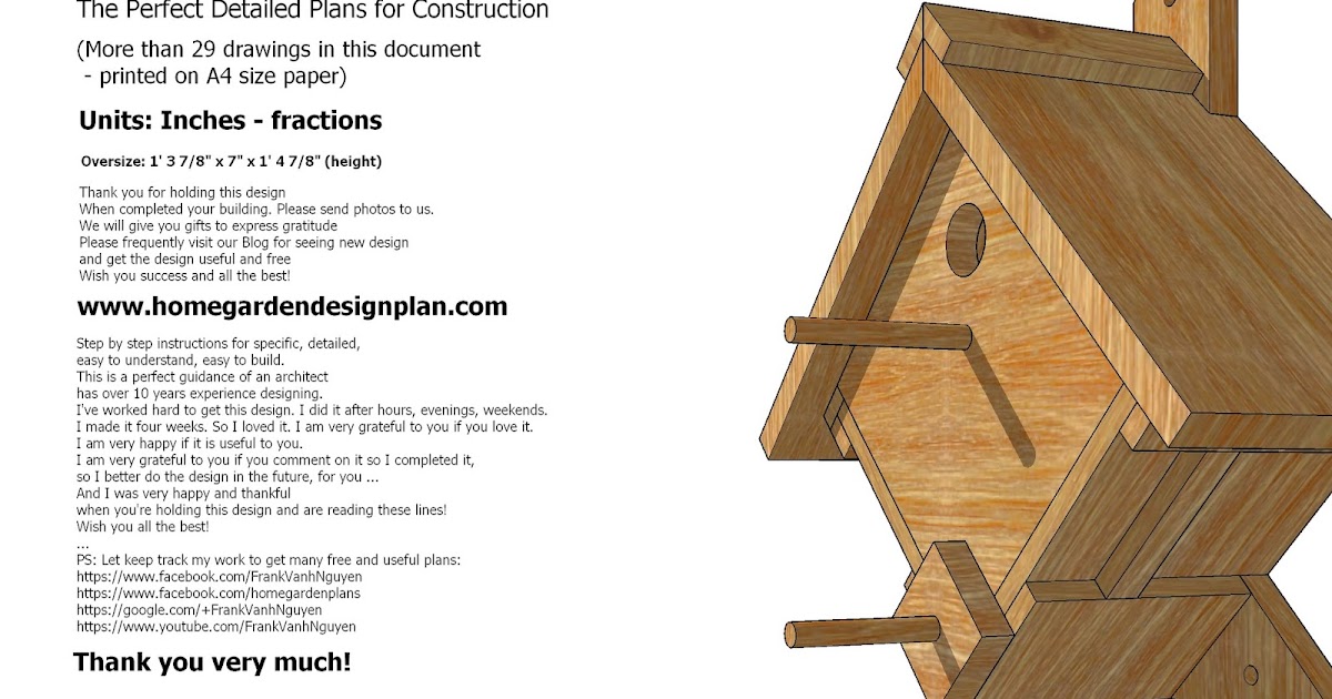 Home Garden Plans Home Garden Plans Bh102 Bird House Plans