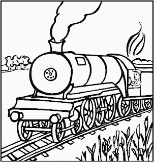train coloring pages, free coloring pages