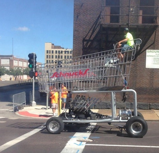 giant shopping cart vehicle funny