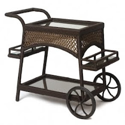 Moveable Rattan Cart