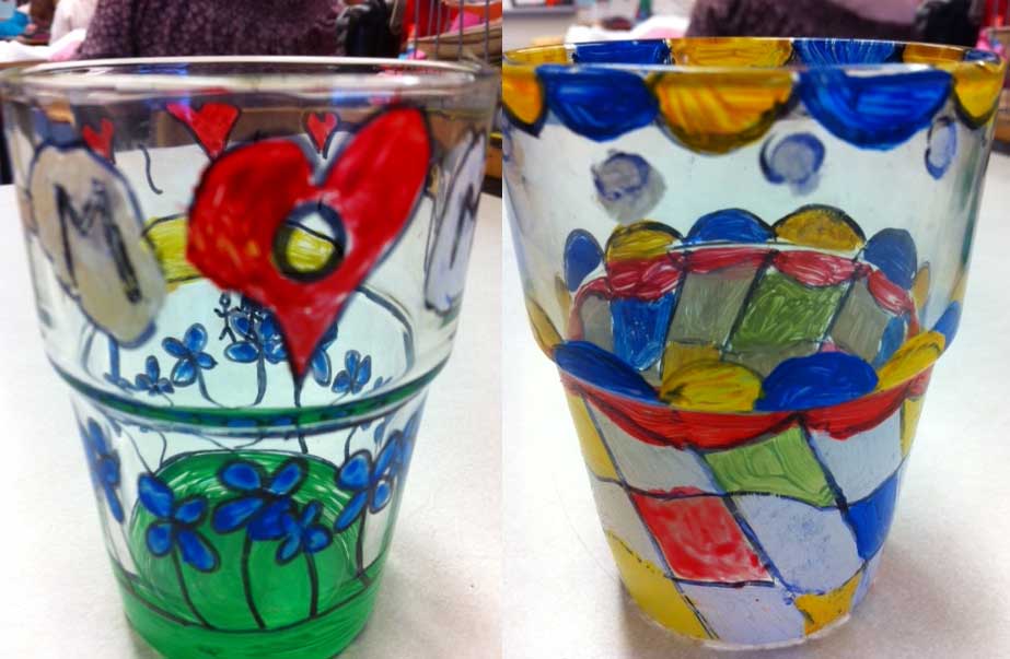 artisan des arts Mother's Day Candle Holders grade 5/6