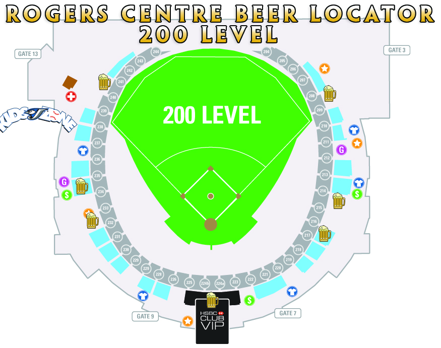 The Rogers Centre Beer Locator Blue Jay Hunter