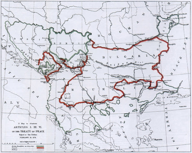 Границите на България преди Берлинския конгрес