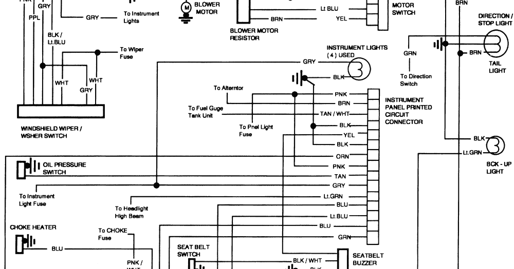 Free Auto Wiring Diagram: 1985 GMC Truck Back Side Wiring