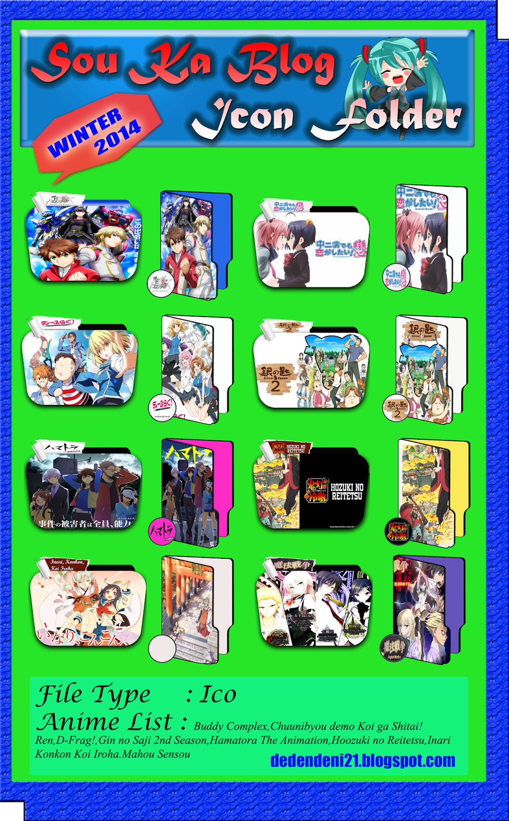 Anime Winter 2014 Folder Icon