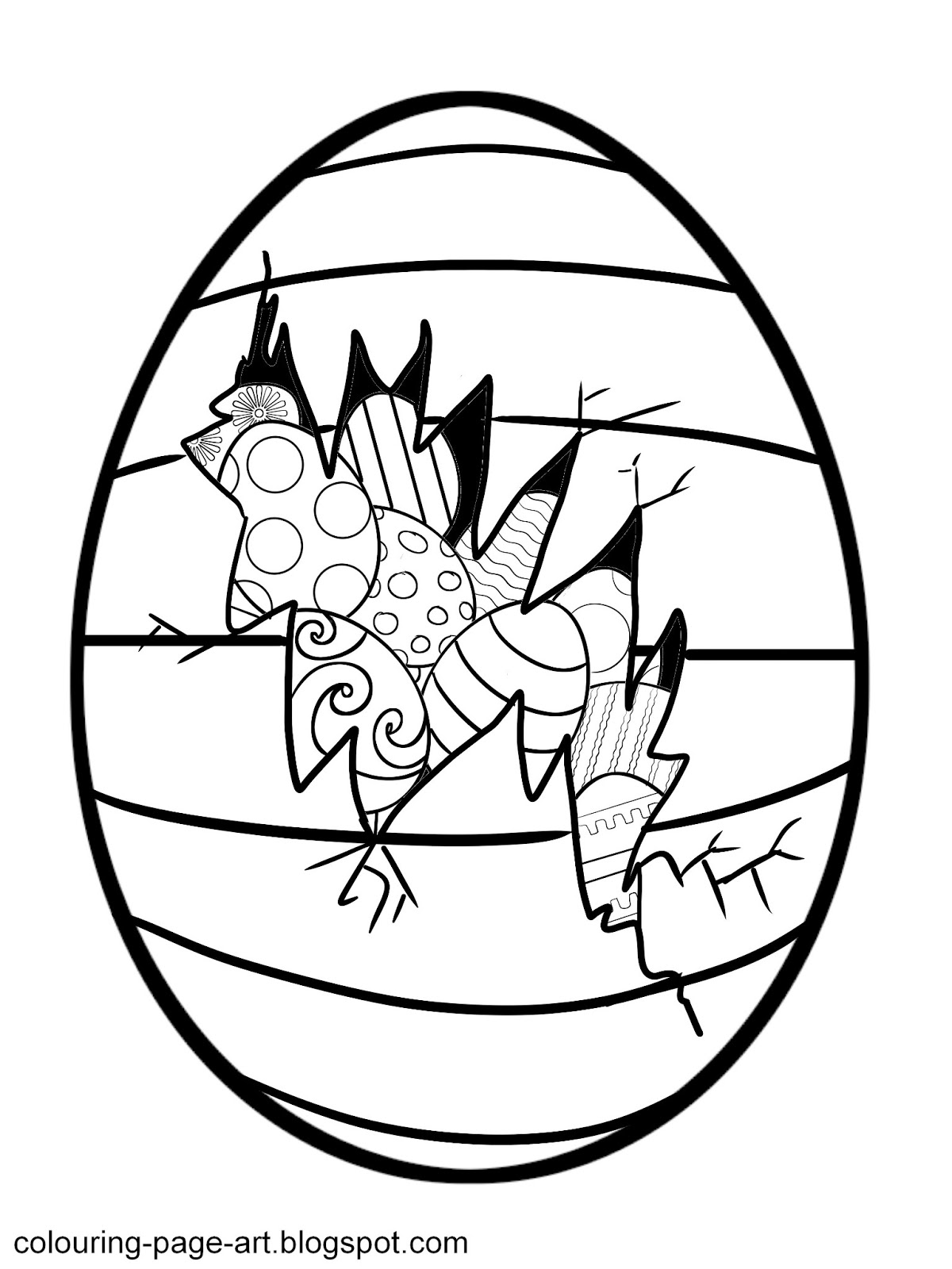 Easter Egg Printable Colouring Pages | hubpages