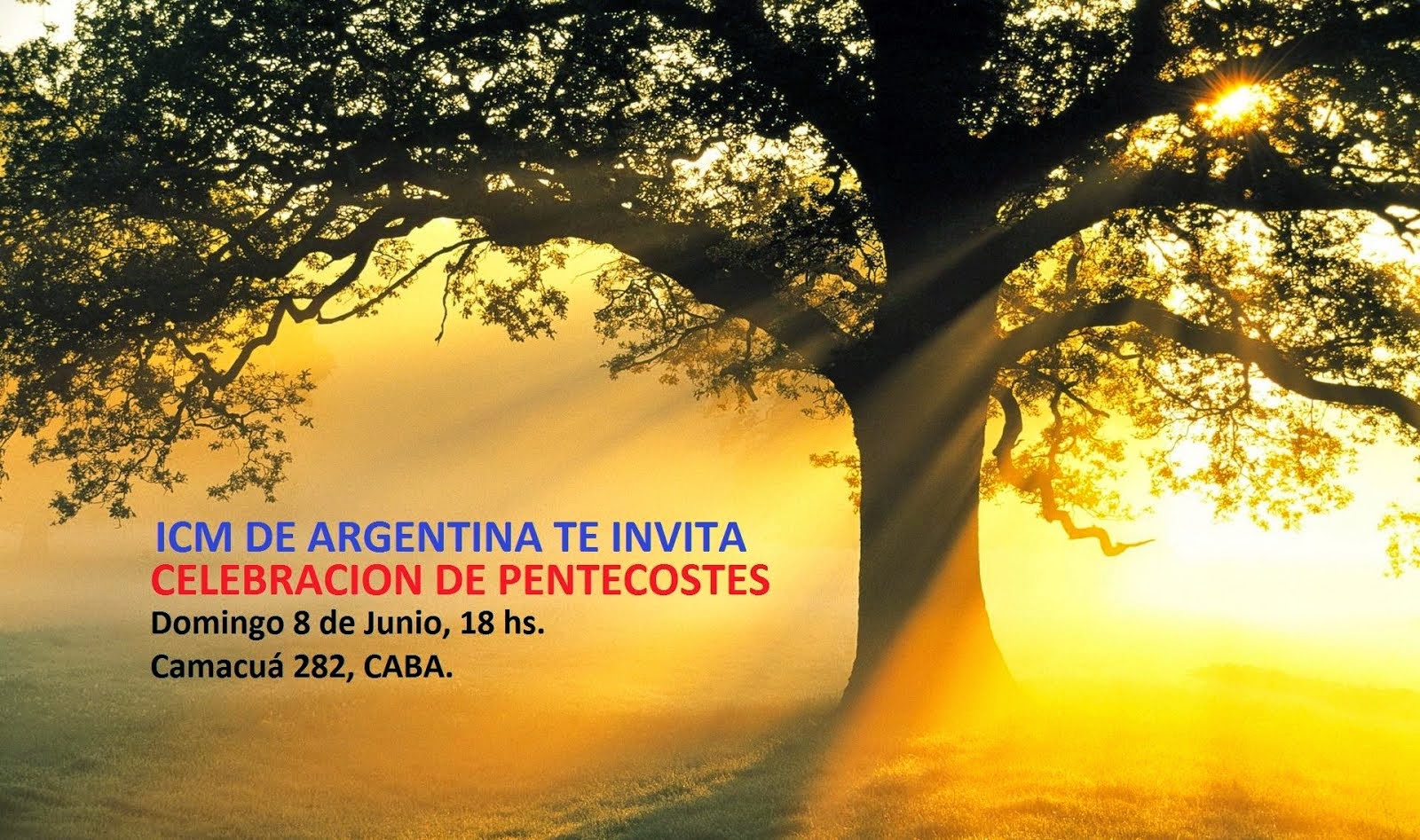 Zona Centro Buenos Aires, te invita a la Celebracion Pentecostes!!!