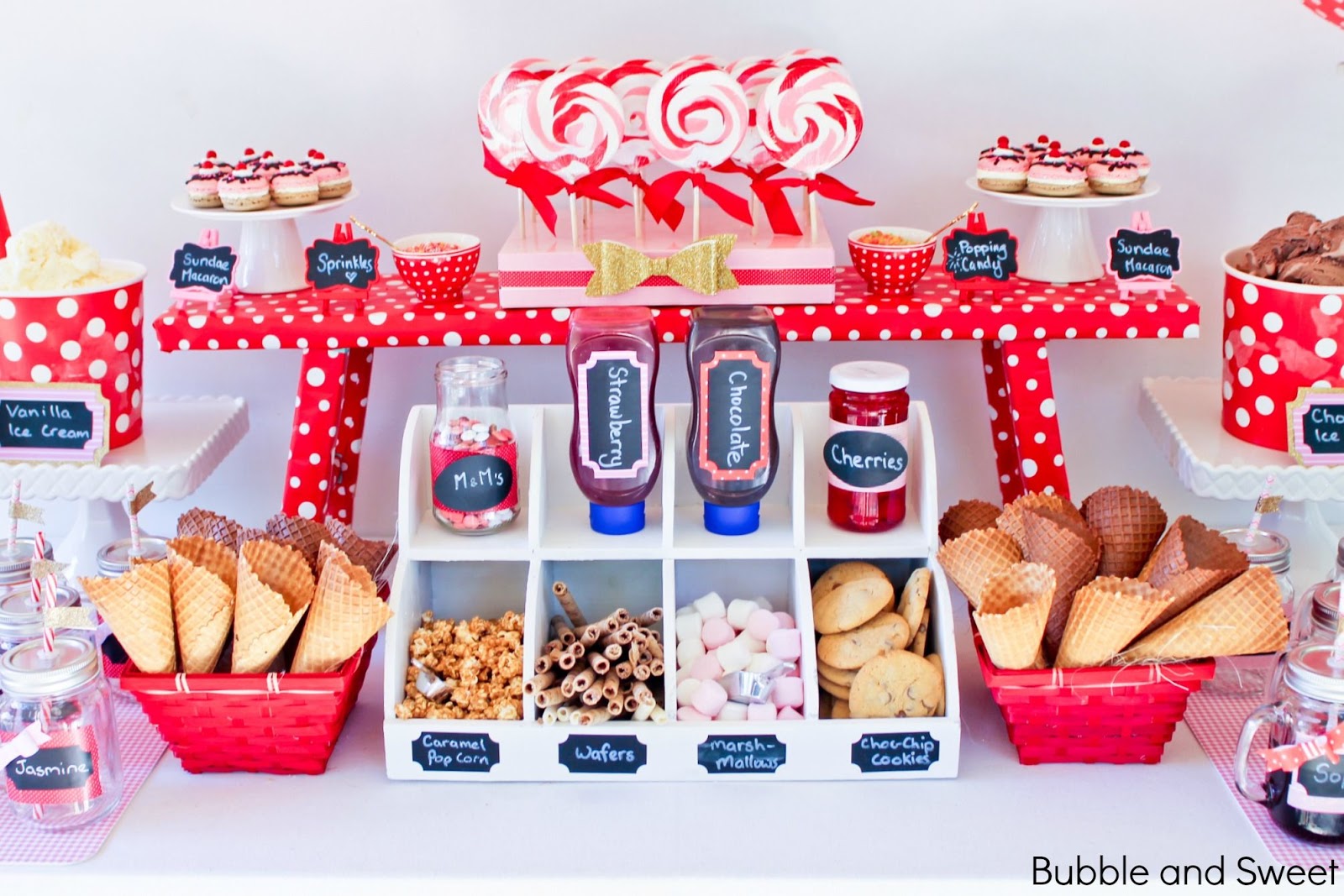 Bubble and Sweet Make Your Own Ice Cream Party for Bubble
