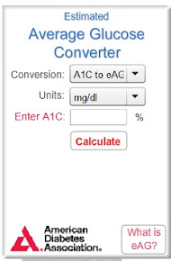 Convierta su hemoglobina glicosilada en un promedio de glucosa