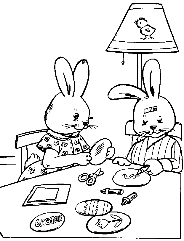 easter coloring pages easter bunny. easter bunnies coloring pages.