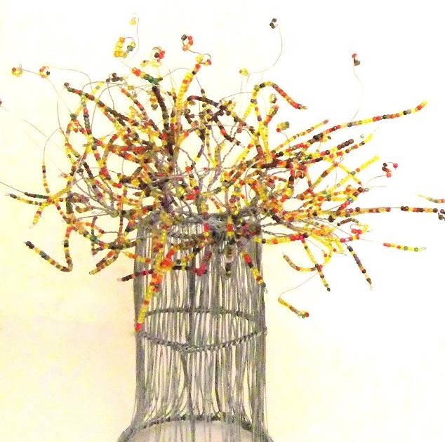 Baobab Crafts Handmade bead and wire baobab tree ornament