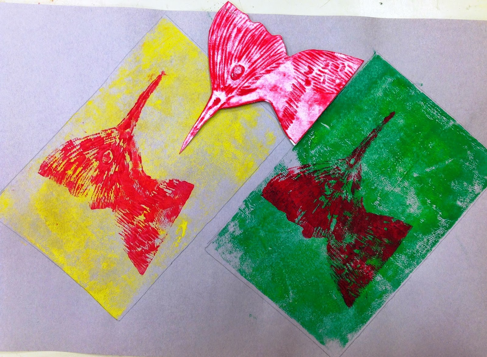 Complimentary Color Printmaking Art Lesson Complimentary Color Printmaking Art Lesson