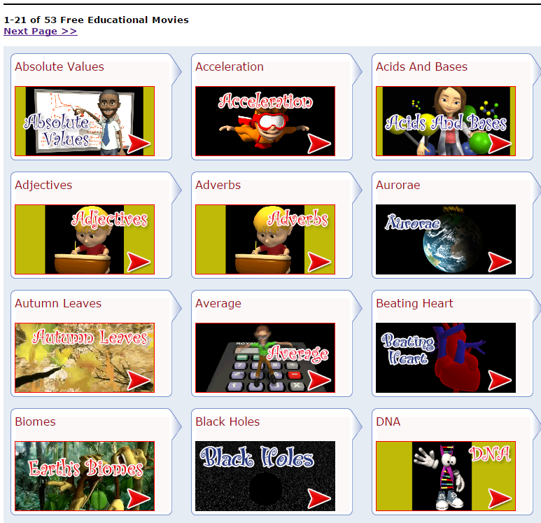 English Elda Kidsnowit (educational movies)