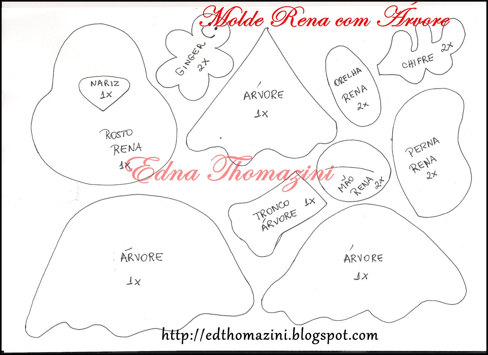 Molde de Edna Thomazini Edna Thomazini ~ Molde de Edna Thomazini
