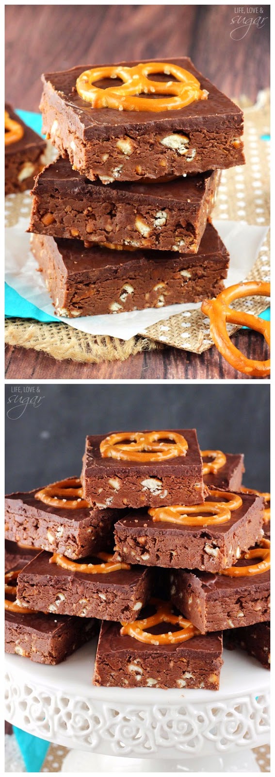 No Bake Nutella Pretzel Bars