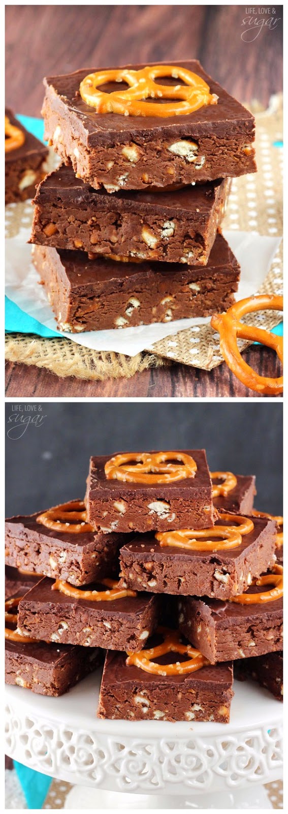 No Bake Nutella Pretzel Bars