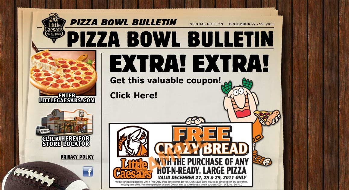 FREE IS MY LIFE COUPON FREE Crazy Bread® with any Little Caesars HOT