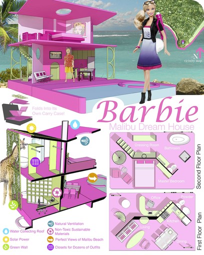 barbie house floor plans