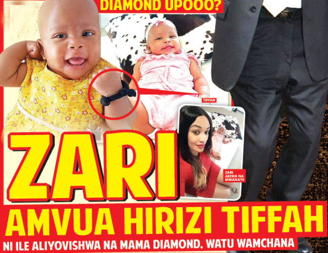 Zari Amvua Tiffah Hiziri iliyowekwa Mkononi Mwake na Bibi yake Mama Diamond