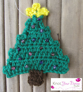 Crochet christmas tree decoration