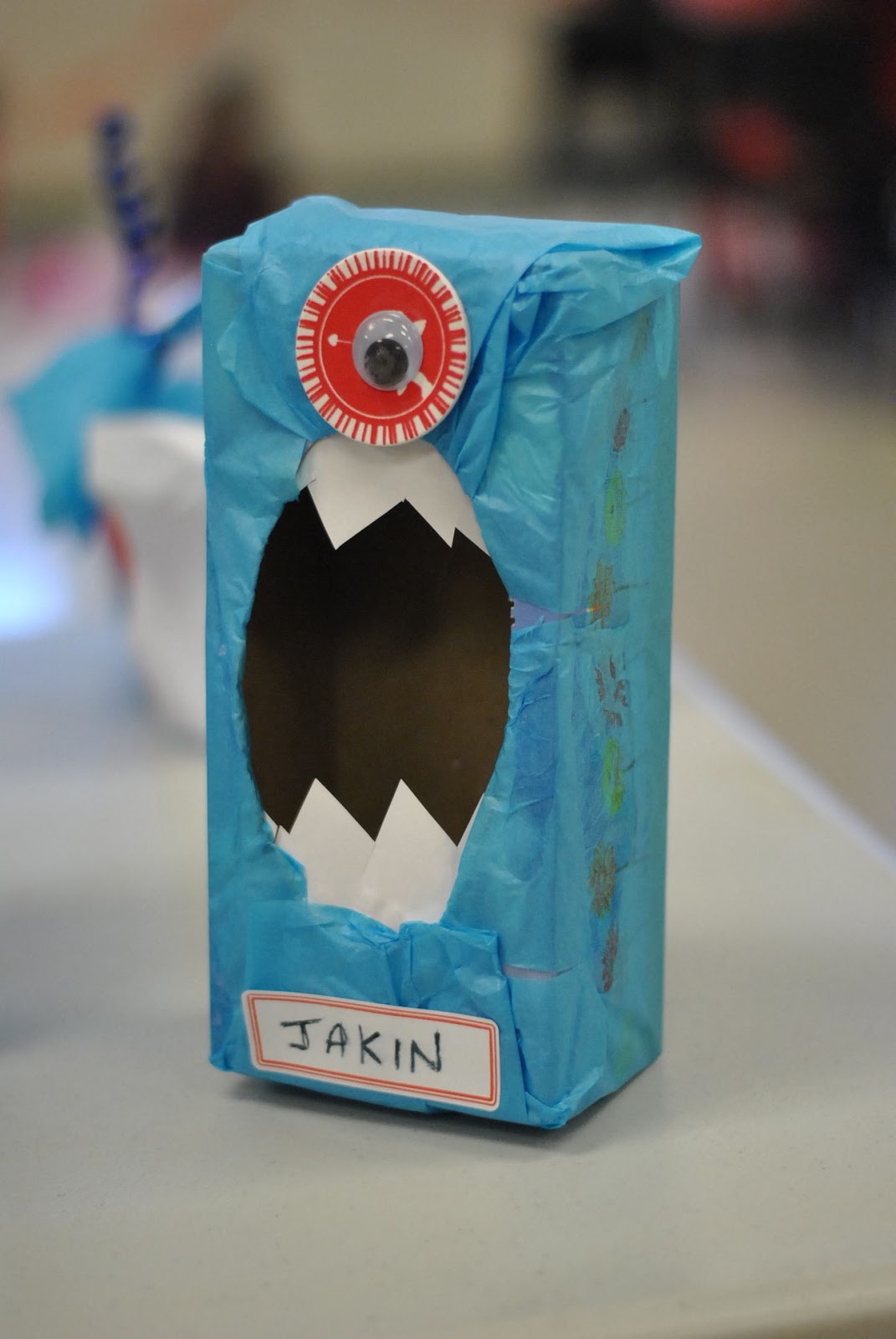 Monster valentine box Kate's Kitchen: Valentines Monster Boxes