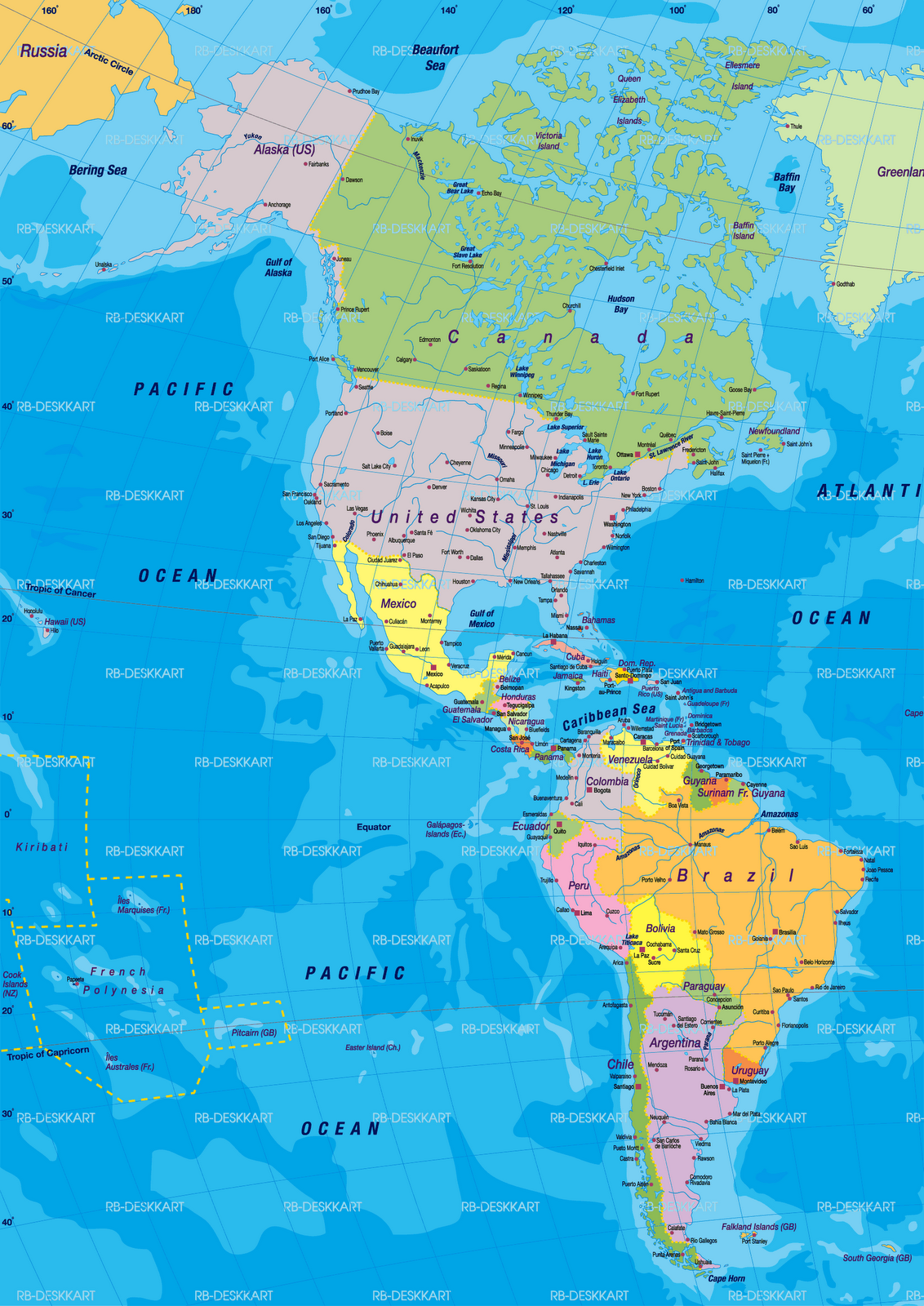 Pastor Murback || Pagina Oficial: Mapa da América Central