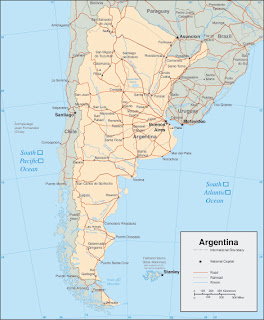 mapa físico argentina