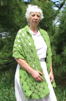 crocheted shawl