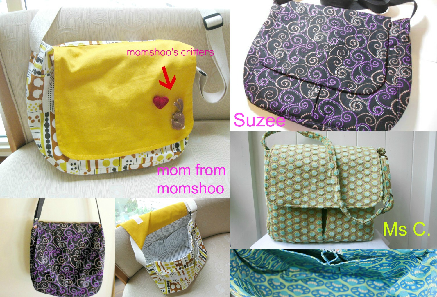 Messenger Bag with gusset Bag Pattern Projects by Jane