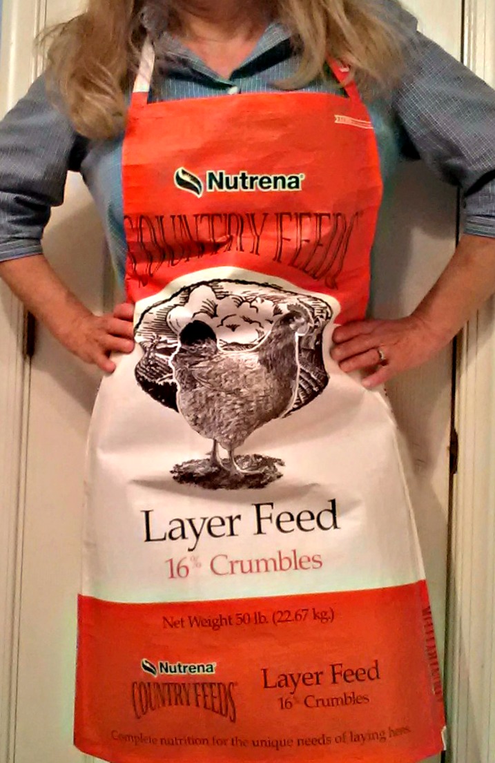 Tutorial Make a Garden Apron from a Repurposed Feed Bag Fresh Eggs