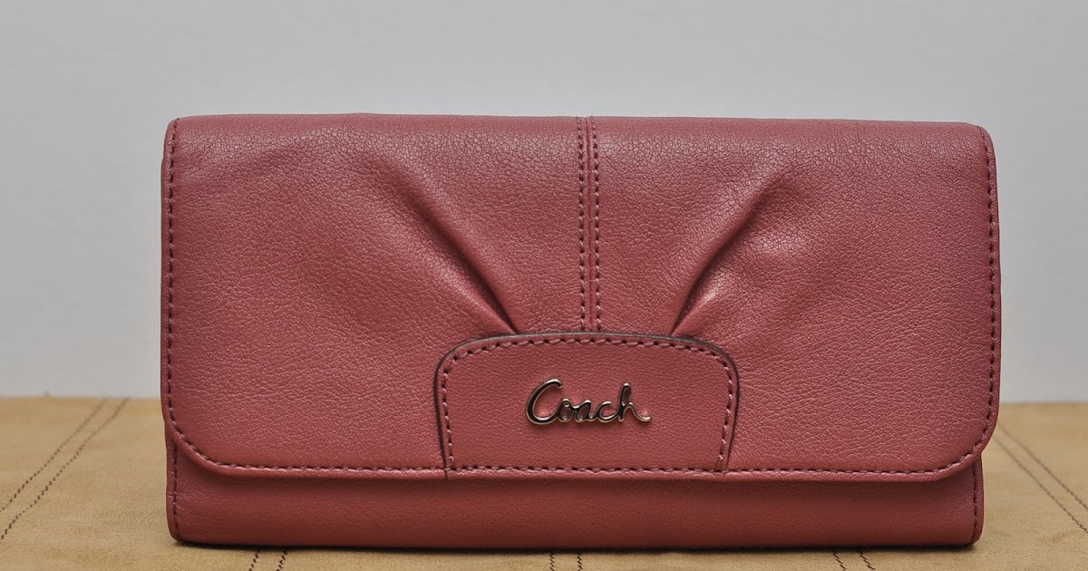 Handbags Haven Enterprise COACH ASHLEY LEATHER CHECKBOOK WALLET F46143