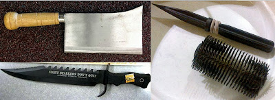 (Left to Right - Top to Bottom) Cleaver (BWI), Brush Dagger (PHL), Large Knife (SAN)