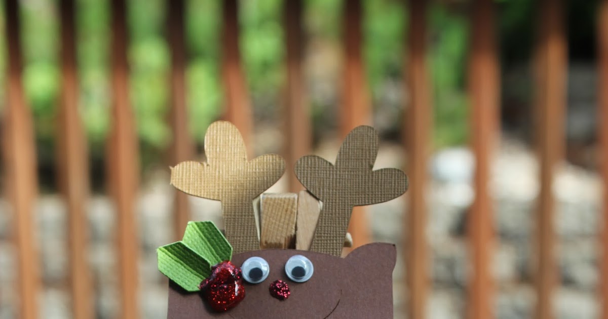 Angela's Crafty Spot Reindeer Bookmark/Gift Card Holder