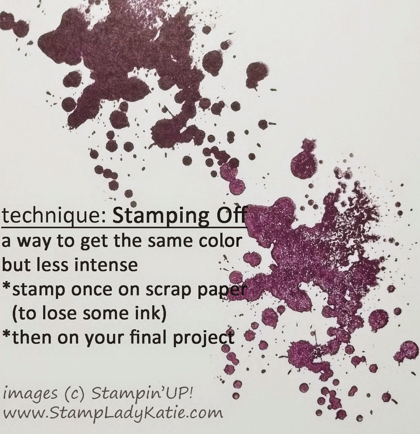 Explanation of the "Stamping Off" Technique