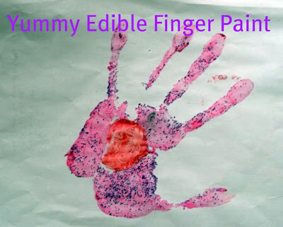 The Kissing Hand with Craft for Preschool & Kindergarten with edible paint.