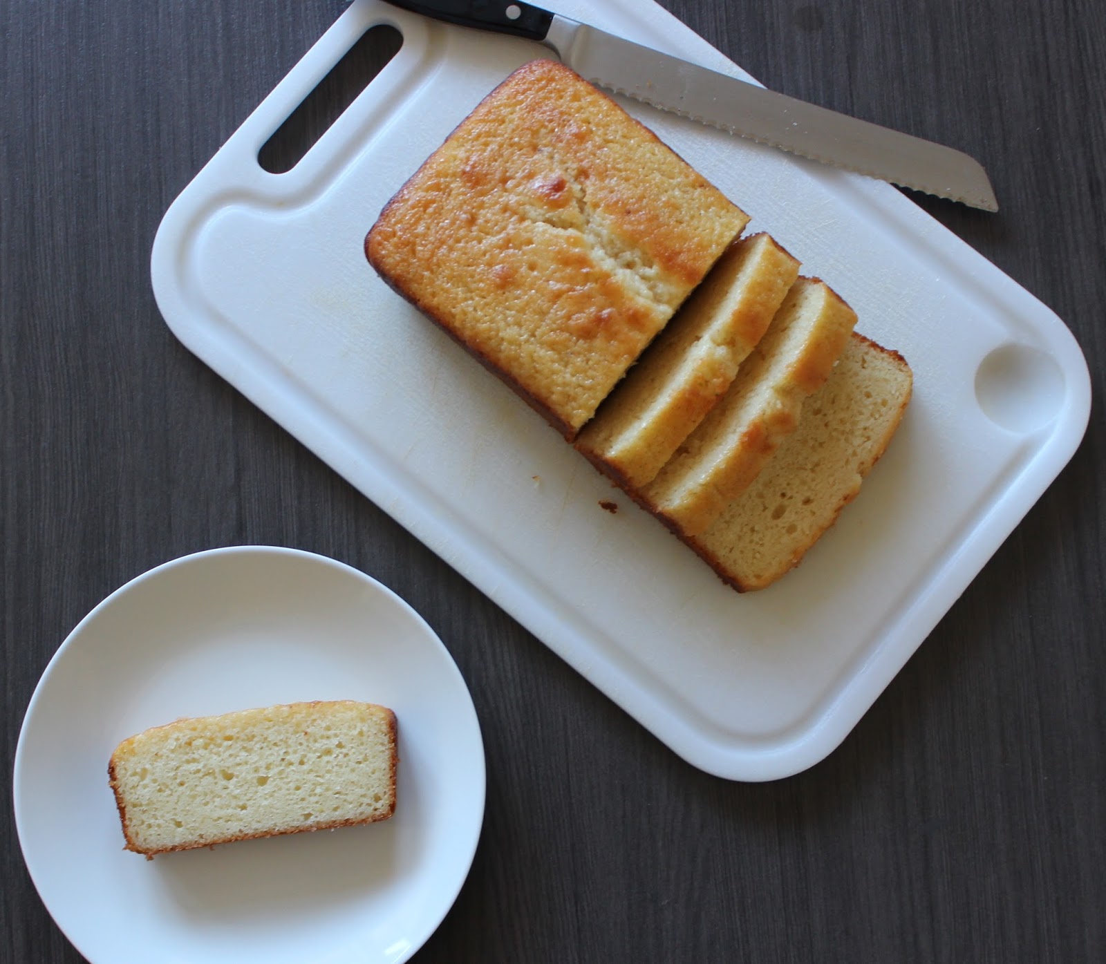 A Hoppy Medium Lemon Yogurt Bread with Cardamom Syrup