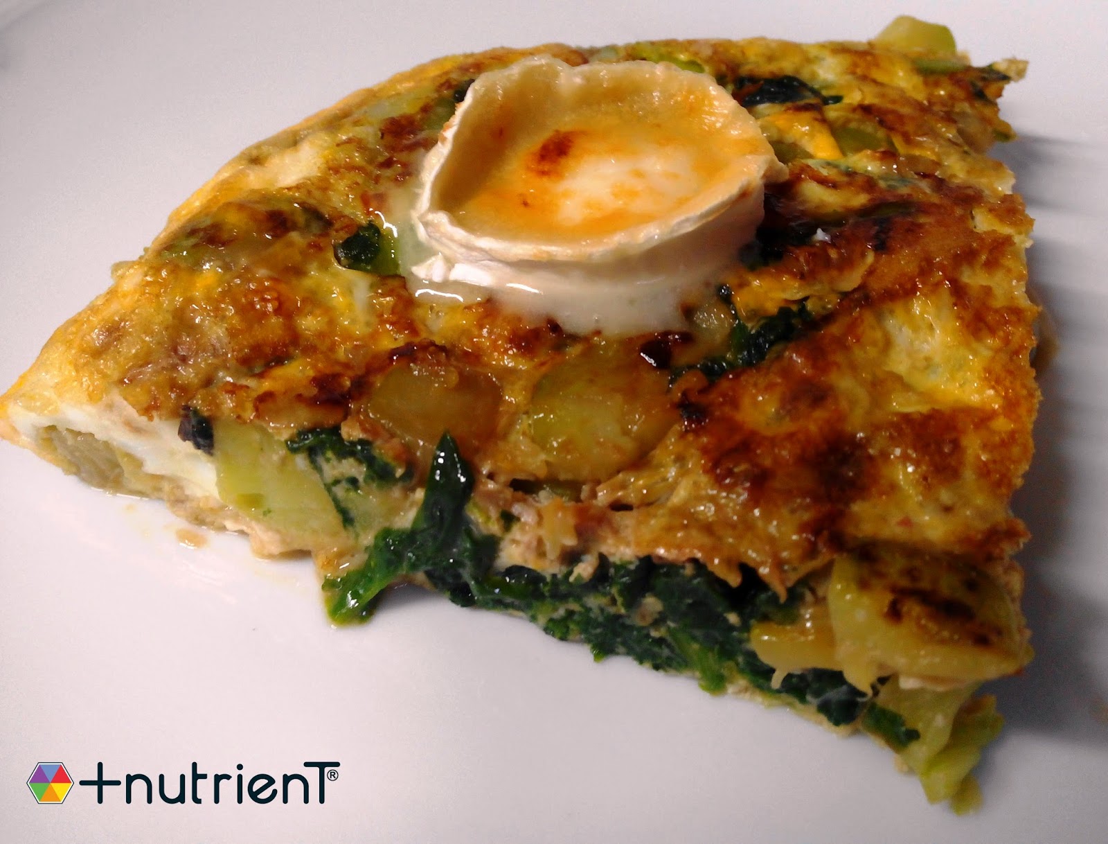 Masnutriente Tortilla de calabacín y espinacas con queso de cabra