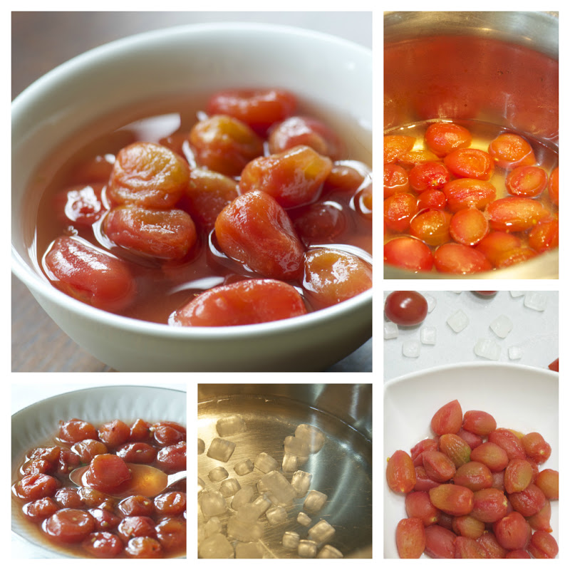 Indonesian Medan Food Manisan Tomat ( Cherry Tomato Compote )