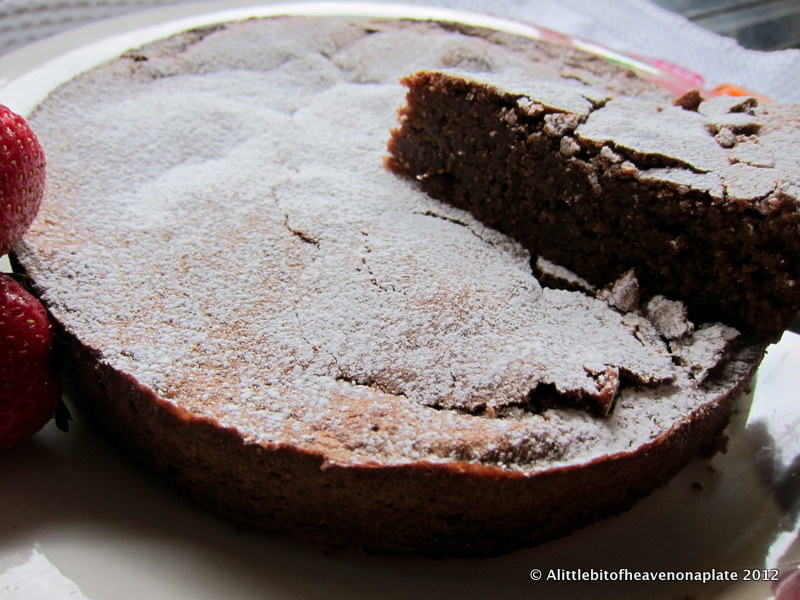 A little bit of heaven on a plate... 'Torta Caprese' Capri Chocolate