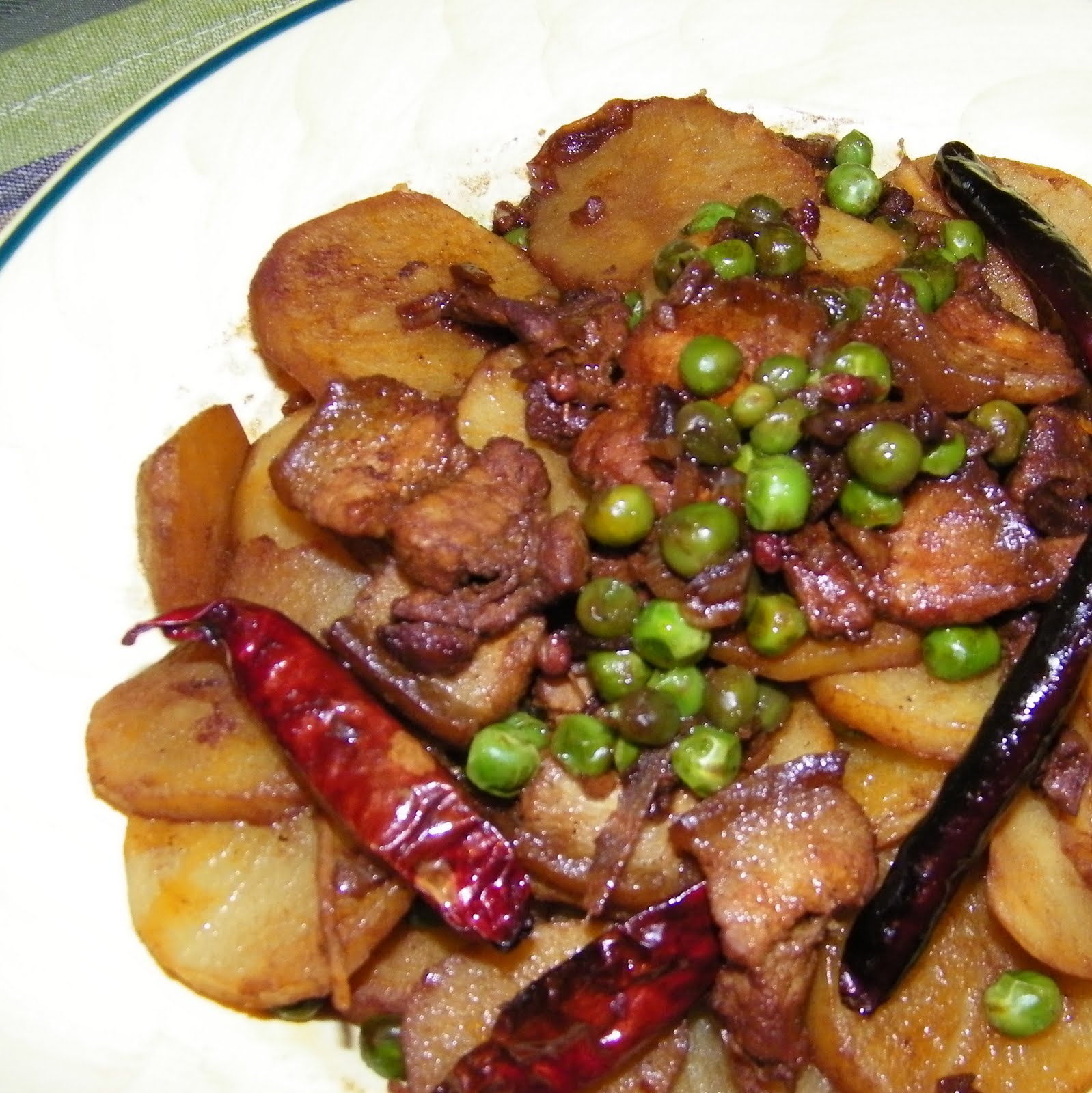Little Bellevue Kitchen Stir Fried Potato with Pork Belly and Szechuan